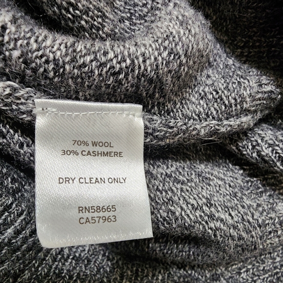 Nordstrom Men’s Shop Wool Cashmere Fair Isle Sweater Gray Black XL - Picture 11 of 15